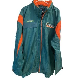 RARE Miami Dolphins NFL Football Reebok System Control Winter‎ Coat Size 2XL